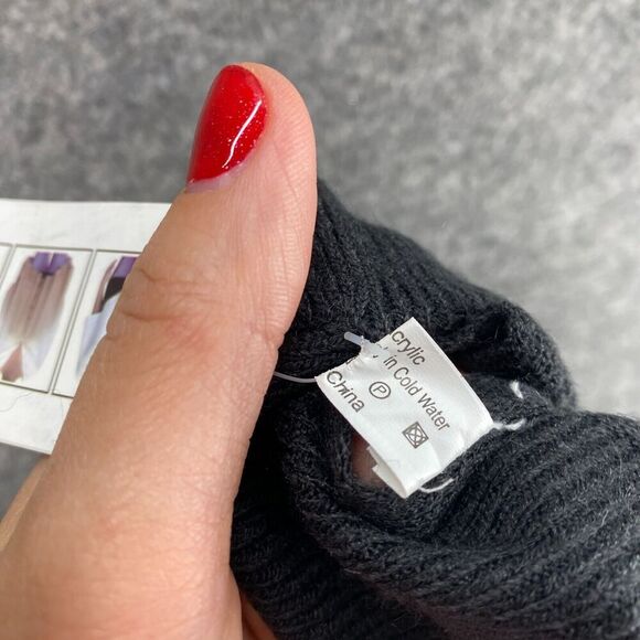 New Cruise Club Cardigan Shawl Women M Medium Black Ombre Knit Button Casual - Picture 10 of 11